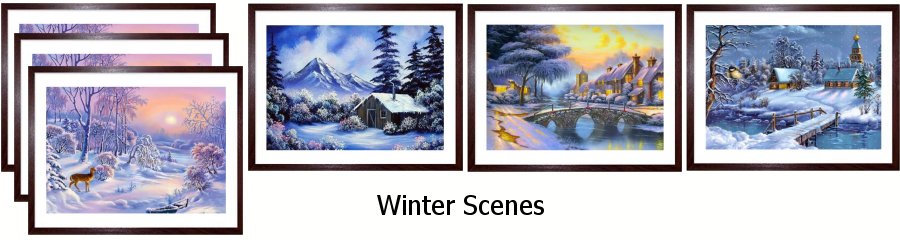 Winter Scenes Framed Prints